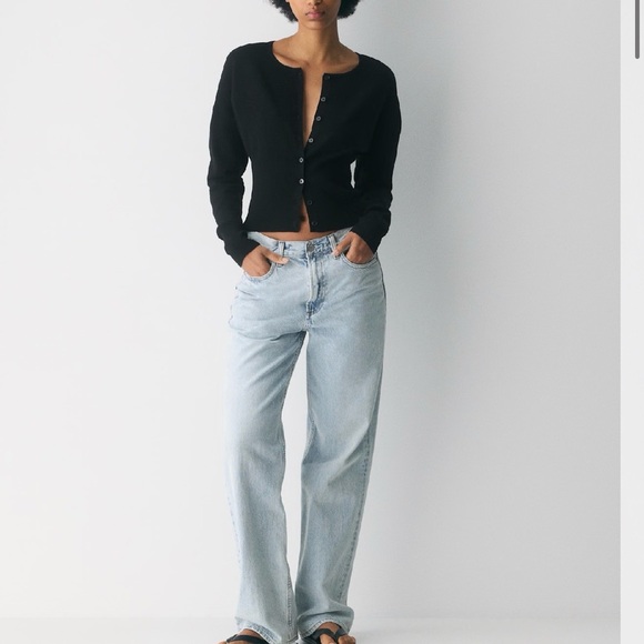 Aritzia Wilfred Golightly Cardigan Navy XS – Wonder Yarn Button Front Fitted - Picture 9 of 10